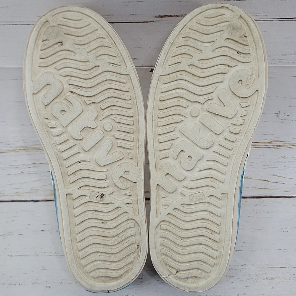 Native Jefferson Mountain Kids‎ C12 Bone Tan Beige Slip On Waterproof Sneakers - Picture 8 of 10